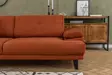 3-istuttava vuodesohva, oranssi, 239 cm x 99 cm x 83 cm, kestävä, mukava, monipuolinen - Vuodesohvat - 8683342766593 - 8