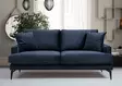 2-istuttava sohva, laivastonsininen, 175 cm x 90 cm x 88 cm, kestävä, mukava, tyylikäs - Sohvat - 8681875774443 - 1