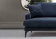 2-istuttava sohva, laivastonsininen, 175 cm x 90 cm x 88 cm, kestävä, mukava, tyylikäs - Sohvat - 8681875774443 - 2