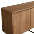 Moderni-Teollinen Konsoli: Tyylikäs ja Kestävä Huonekalu, 140x72x36 cm, Pähkinä Musta, 3 Vetolaatikkoa, Useita Hyllyjä - Lipastot ja senkit - 8682870773363 - 8