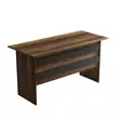 Moderni ja Tyylikäs Opiskelupöytä - 140x73,8x60 cm - 100% Melamiinipinnoitettu Lastulevy - Pähkinä Antrasiitti - Työpöydät - 8683342404853 - 4