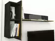 TV-taso Musta Kulta - 100% Melamiinipinnoitettu Lastulevy, 180x45x32,3 cm, Useita Hyllyjä, Kiinnitettävä Seinäkiinnitys - TV-tasot - 8681875669893 - 5
