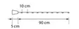 Airam\Elli pullovalo 90 cm kirk ja v=C3=A4rimix bo mitat - Koristevalot - 6435200246233 - 6