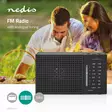 FM-radio | Kannettava malli | AM / FM | Paristokäyttöinen | Analoginen | 1.5 W | Mustavalkoinen näyttö | Kuulokkeiden lähtöliitäntä | IP20 | Musta - Radiot ja MP3/4-soittimet - 5412810329533 - 5