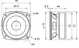 FRS 8 M - 8 Ohm - 8 cm (3,3") HiFi-täystaajuuskaiutin - Kaiutinelementit ja tarvikkeet - 4007540020013 - 80