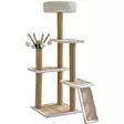FunPet White 120 cm kiipeilypuu - Kiipeilypuut ja raapimatolpat - 6438014306193 - 1