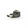 HDMI -sovitin | HDMI liitin | HDMI Ulostulo | Kullattu | Kulma, 270 ° | ABS-Muovi | Musta | 1 kpl | Laatikko - Videoliittimet ja plugit - 5412810289943 - 1