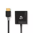 HDMI -sovitin | HDMI liitin | USB Micro-B naaras / VGA Naaras / 3.5 mm naaras | Kullattu | Suora | PVC | Antrasiitti | 1 kpl | Laatikko - HDMI-kaapelit - 5412810264353 - 31