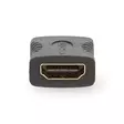 HDMI -sovitin | HDMI Ulostulo | HDMI Ulostulo | Kullattu | Suora | Muovi | Antrasiitti | 1 kpl | Laatikko - Videoliittimet ja plugit - 5412810265473 - 10