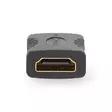 HDMI -sovitin | HDMI Ulostulo | HDMI Ulostulo | Kullattu | Suora | Muovi | Antrasiitti | 1 kpl | Laatikko - Videoliittimet ja plugit - 5412810265473 - 20