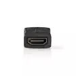 HDMI -sovitin | HDMI Ulostulo | HDMI Ulostulo | Kullattu | Suora | Muovi | Antrasiitti | 1 kpl | Laatikko - Videoliittimet ja plugit - 5412810265473 - 15