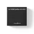 HDMI Jakaja | 2-Porttinen port(s) | 2x HDMI Output | 4K@60Hz | 18 Gbps | Metalli | Antrasiitti - Videokytkimet ja jakajat - 5412810320103 - 30