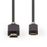 High Speed HDMI Kaapeli Ethernet | HDMI liitin | HDMI Mini | 4K@60Hz | 18 Gbps | 2.00 m | Pyöreä | PVC | Antrasiitti | Ikkunallinen laatikko - HDMI-kaapelit - 5412810264803 - 4