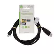 High Speed HDMI Kaapeli Ethernet | HDMI liitin | HDMI Micro | 4K@30Hz | 10.2 Gbps | 1.50 m | Pyöreä | PVC | Musta | Label - HDMI-kaapelit - 5412810427123 - 66