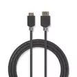 High Speed HDMI Kaapeli Ethernet | HDMI liitin | HDMI Mini | 4K@60Hz | 18 Gbps | 2.00 m | Pyöreä | PVC | Antrasiitti | Ikkunallinen laatikko - HDMI-kaapelit - 5412810264803 - 75