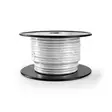 IEC (koaksiaali) CAT6 Combi-kaapeli kelalla | RG58 | 75 Ohm | Tuplasuojattu | ECA | 10.0 m | Pyöreä | Valkoinen | Kela - Antennikaapelit - 5412810320363 - 10