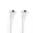 Koaksiaalikaapeli | IEC (Coax) Uros | IEC (Coax) Naaras | Niklattu | 75 Ohm | Tuplasuojattu | 1.50 m | Pyöreä | PVC | Valkoinen | Panta - Antennikaapelit - 5412810325443 - 1