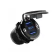 Latausportti vesitiivis USB 12/24V QC3.0 - Muut autosähkötarvikkeet - 6438014270883 - 1