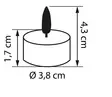 Led-minikynttil=C3=A4t 2-kpl sis. ajastin - Led-kynttilät ja lyhdyt - 6435200289773 - 4