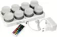 Led valaisnsarja 8kpl lataustelineess=C3=A4 ja kaukos=C3=A4=C3=A4din - Led-kynttilät ja lyhdyt - 7321031864953 - 1