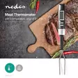 Lihalämpömittari | Lämpötila-asetukset | LCD-näyttö | 0 - 110 °C | Hopea / Musta - Nedis tuotteet - 5412810311903 - 5