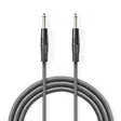Monoäänikaapeli | 6.35 mm uros | 6.35 mm uros | Niklattu | 3.00 m | Pyöreä | PVC - Audiokaapelit - 5412810296163 - 1