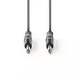 Monoäänikaapeli | 6.35 mm uros | 6.35 mm uros | Niklattu | 3.00 m | Pyöreä | PVC - Audiokaapelit - 5412810296163 - 10