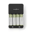 NiMH akkulaturi AA / AAA | 1.2 V DC | Trickle-lataus | Euro / Tyyppi-C (CEE 7/16) | NiMH AA | Musta / Valkoinen - Akkuparistolaturit - 5412810284283 - 11