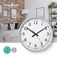 Seinäkello | Halkaisija: 380 mm | Muovi | Hopea / Valkoinen - Kellot - 5412810270293 - 5