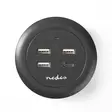 Seinälaturi | Pikalataus-toiminto | PD2.0 18W | 1x 3.0 A / 3x 2.1 A A | Lähtöliitäntöjen määrä: 4 | USB-C™ / 3x USB-A | Kaapeli ei sisälly | 30 W | Automaattinen Jännitteen Valinta - Verkkolaturit - 5412810318353 - 30