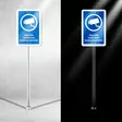 Sekure 2mm 20x30cm alumiinikyltti "Alueella tallentava kameravalvonta" sininen - Opaste- ja varoituskyltit - 6438014353623 - 3