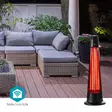 SmartLife Patio lämmitin | Wi-Fi | 1200 W | 2 Lämpöasetusta | Oskillaatio | Kaatumissuoja | IP24 | Musta - Nedis tuotteet - 5412810447343 - 5