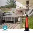 SmartLife Patio lämmitin | Wi-Fi | 1200 W | 2 Lämpöasetusta | Oskillaatio | Kaatumissuoja | IP24 | Musta - Nedis tuotteet - 5412810447343 - 53