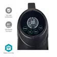 SmartLife Patio lämmitin | Wi-Fi | 1200 W | 2 Lämpöasetusta | Oskillaatio | Kaatumissuoja | IP24 | Musta - Nedis tuotteet - 5412810447343 - 54