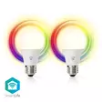 SmartLife RGB Lamppu | E27 | 806 lm | 9 W | Lämpimästä kylmään valkoiseen / RGB | 2700 - 6500 K | Android / IOS | polttimo | 2 kpl - Valonlähteet - 5412810335473 - 1