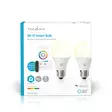 SmartLife RGB Lamppu | E27 | 806 lm | 9 W | Lämpimästä kylmään valkoiseen / RGB | 2700 - 6500 K | Android / IOS | polttimo | 2 kpl - Valonlähteet - 5412810335473 - 66