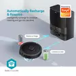 SmartLife Robot Pölynimuri | Navigointitapa: Laser-navigointi | Wi-Fi | Keräyssäiliön tilavuus: 0.6 l | Automaattinen lataus | Maksimi käyttöaika: 3 tuntia | Musta | Android / IOS - Robotti-imurit - 5412810447053 - 52