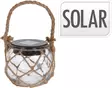 Solarlamppu lasipurkissa macrame - Koristevalot - 8719202572063 - 1