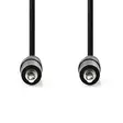 Stereoäänikaapeli | 3.5 mm uros | 3.5 mm uros | Niklattu | 0.5 m | Pyöreä | Musta | Label - Audiokaapelit - 5412810419913 - 10