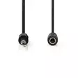 Stereoäänikaapeli | 6.35 mm uros | 6.35 mm naaras | Niklattu | 5.00 m | Pyöreä | Label - Audiokaapelit - 5412810420223 - 10
