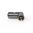 Stereoäänisovitin | 3.5 mm uros | 3.5 mm naaras | Kullattu | Suora | Alumiini | Gun Metal Harmaa / Kulta | 1 kpl | Laatikko kannella ja ikkunalla - Nedis tuotteet - 5412810333493 - 11