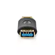 USB-A Sovitin | USB 3.2 Gen 1 | USB-A Naaras | USB-A Naaras | 5 Gbps | Pyöreä | Kullattu | Antrasiitti | Laatikko - Tietokone ja verkko - 5412810336043 - 20