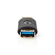 USB-A Sovitin | USB 3.2 Gen 1 | USB-A Naaras | USB-A Naaras | 5 Gbps | Pyöreä | Kullattu | Antrasiitti | Laatikko - Tietokone ja verkko - 5412810336043 - 10