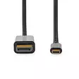USB-C Sovitin | USB 3.2 Gen 1 | USB-C Uros | DisplayPort uros | 4K@60Hz | 2.00 m | Pyöreä | Kullattu | PVC | Musta | Laatikko - Tietokone ja verkko - 5412810406333 - 10