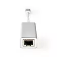 USB-verkkosovitin | USB 3.2 Gen 1 | 1 Gbps | USB-C Uros | RJ45 Naaras | 0.20 m | Pyöreä | Kullattu | Tinattu Kupari | Hopea | Laatikko kannella ja ikkunalla - Tietokone ja verkko - 5412810331673 - 20
