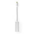 USB-verkkosovitin | USB 3.2 Gen 1 | 1 Gbps | USB-C Uros | RJ45 Naaras | 0.20 m | Pyöreä | Kullattu | Tinattu Kupari | Hopea | Laatikko kannella ja ikkunalla - Tietokone ja verkko - 5412810331673 - 30