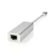 USB-verkkosovitin | USB 3.2 Gen 1 | 1 Gbps | USB-C Uros | RJ45 Naaras | 0.20 m | Pyöreä | Kullattu | Tinattu Kupari | Hopea | Laatikko kannella ja ikkunalla - Tietokone ja verkko - 5412810331673 - 1