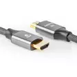 Ultra High Speed HDMI -kaapeli | HDMI liitin | HDMI liitin | 8K@60Hz | 48 Gbps | 1.00 m | Pyöreä | 6.3 mm | Gun Metal Harmaa | Laatikko kannella ja ikkunalla - HDMI-kaapelit - 5412810318933 - 45