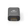 HDMI -sovitin | HDMI Mini / HDMI uros | HDMI Ulostulo | Kullattu | Suora | Alumiini | Gun Metal Harmaa | 1 kpl | Laatikko kannella ja ikkunalla - Videoliittimet ja plugit - 5412810332953 - 2
