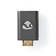 HDMI -sovitin | HDMI Mini / HDMI uros | HDMI Ulostulo | Kullattu | Suora | Alumiini | Gun Metal Harmaa | 1 kpl | Laatikko kannella ja ikkunalla - Videoliittimet ja plugit - 5412810332953 - 5